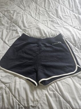 Coach Navy Shorts with White Trim